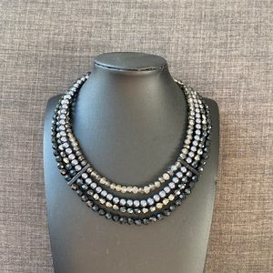 Black and silver necklace